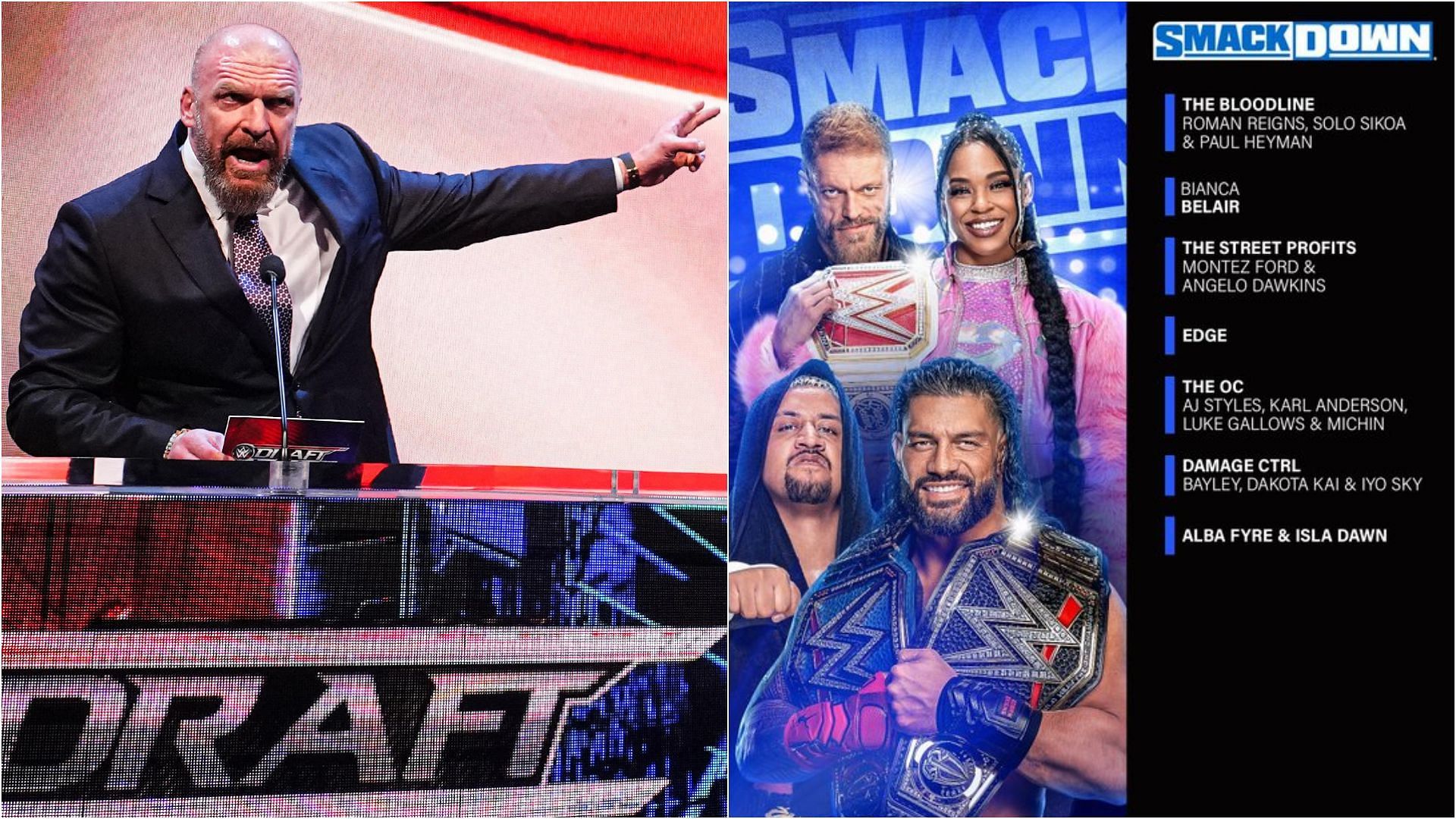 Night 1 of the 2023 Draft was conducted on SmackDown