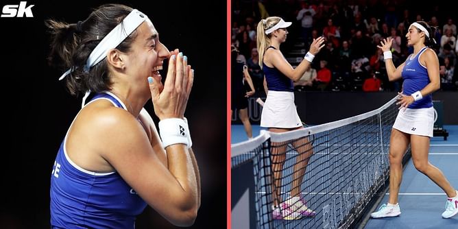 Caroline Garcia happy to beat Katie Boulter in "crazy" Billie Jean King Cup contest