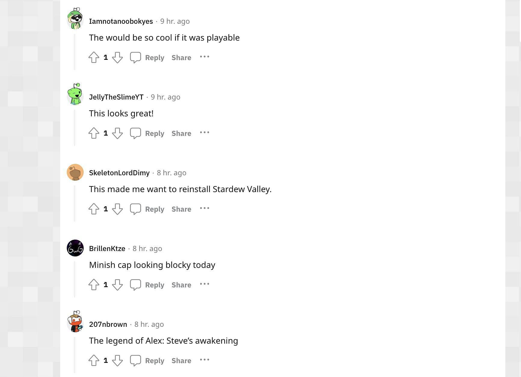 The commenters love u/GranJefe507&#039;s post and have shared their enthusiasm (Image via u/GranJefe507 on Reddit)
