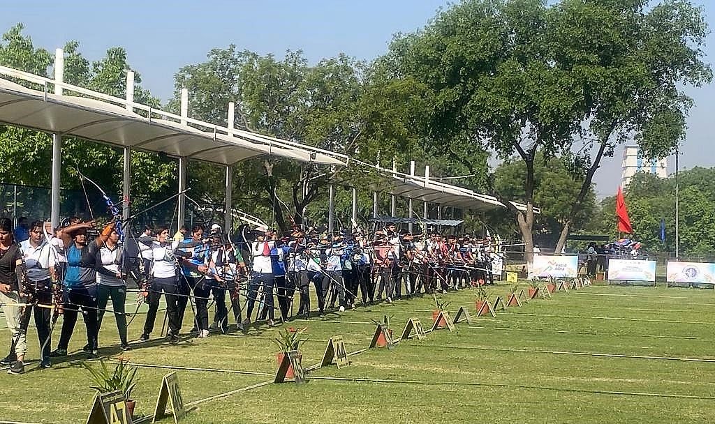 Archers during a training session in Sonepat, Haryana. File photo: AAI