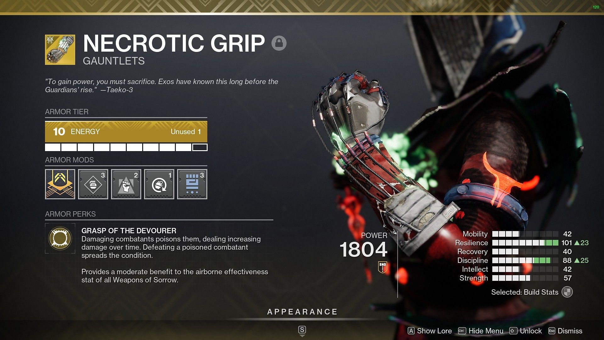 Necrotic Grip (Image via Destiny 2)