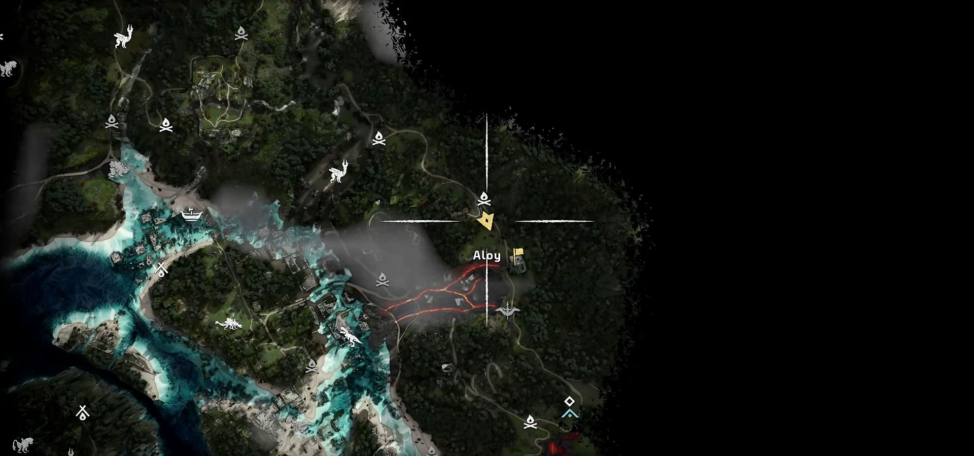 Red Raptor location (Image via Guerrilla Games)