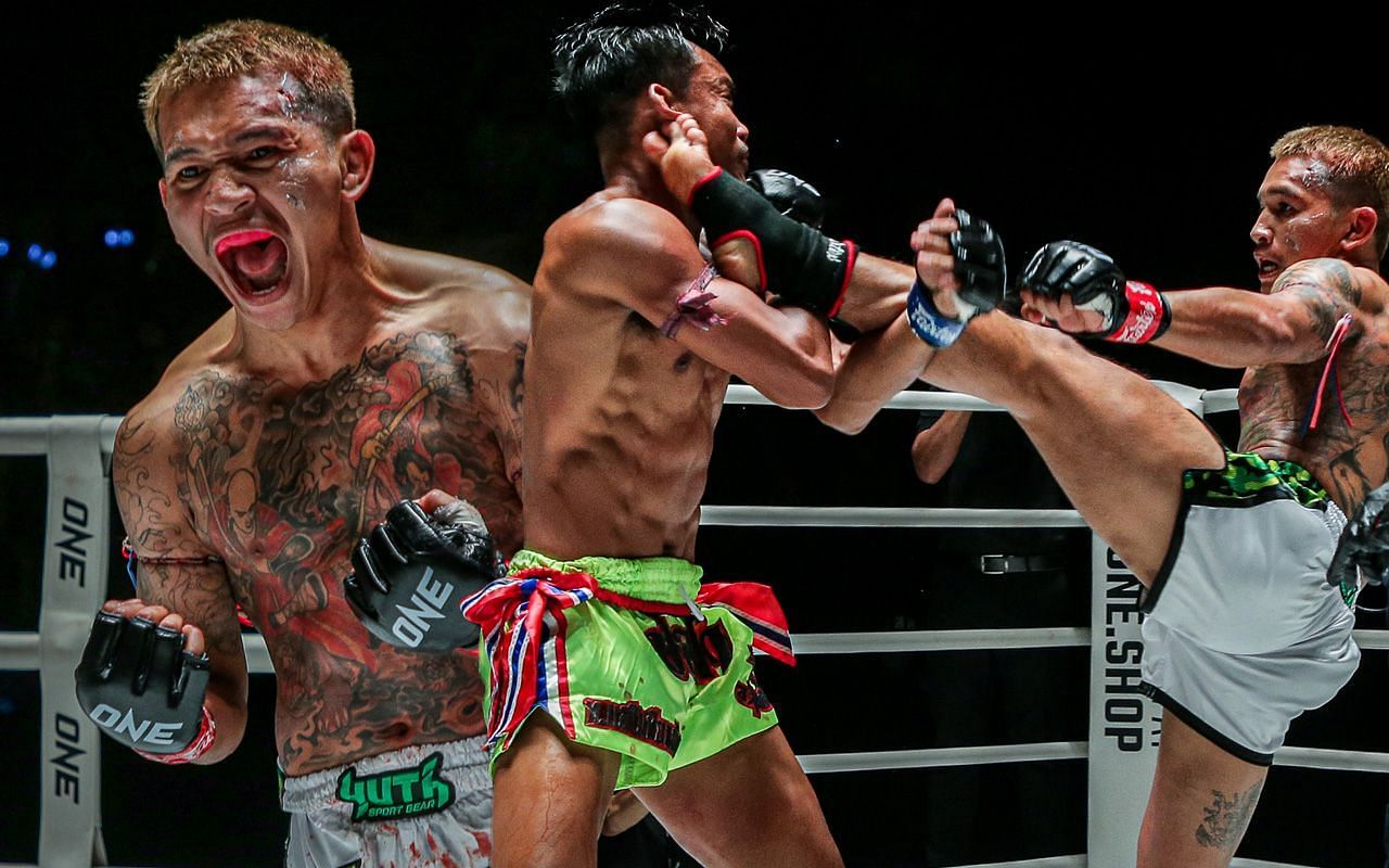 Gingsanglek knocks out Chorfah in the main event of ONE Friday Fights 14.