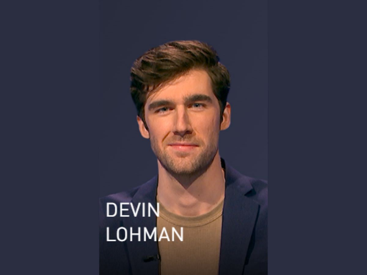 Devin Lohman: Tonight&#039;s winner (Image via Jeopardy)