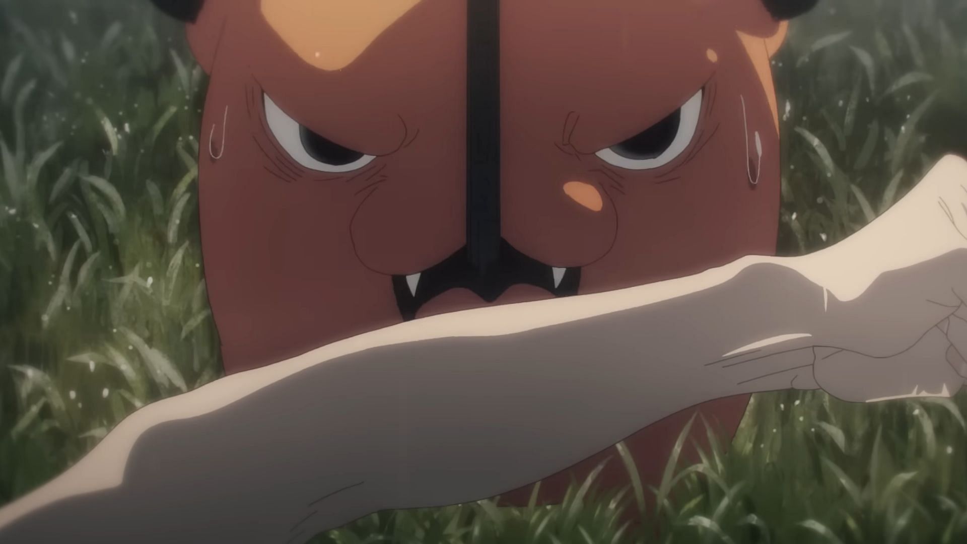 Pochita as seen in the Chainsaw Man anime (Image via MAPPA)