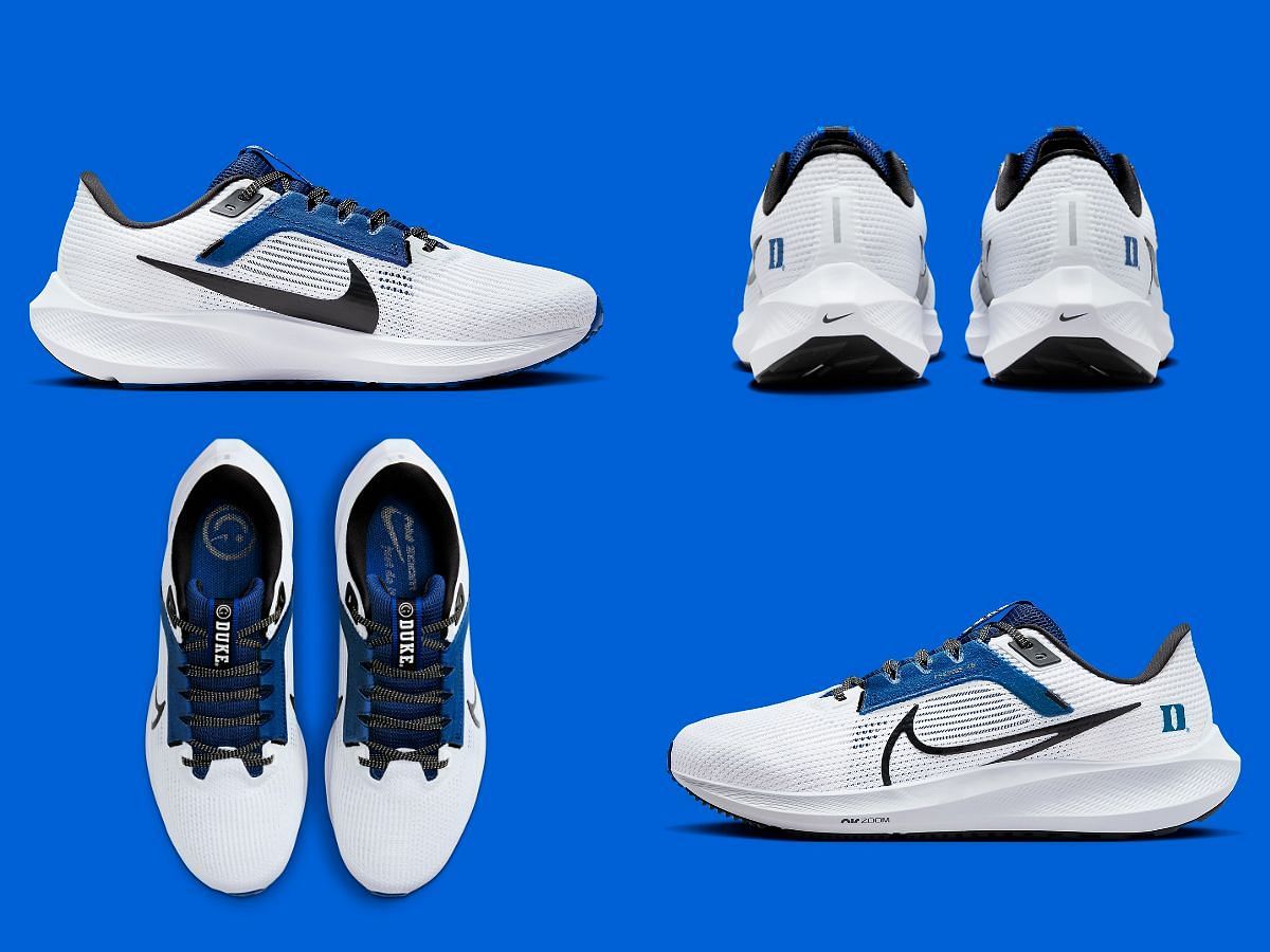 Upcoming Nike Zoom Pegasus 40 &quot;Duke Blue Devils&quot; sneakers (Image via Sportskeeda)