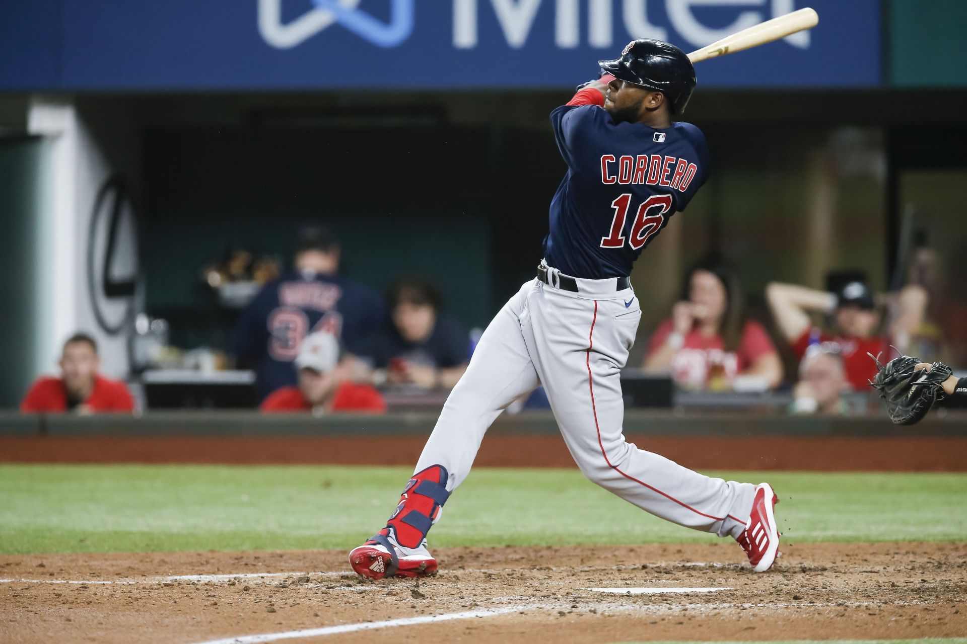 Franchy Cordero of the Boston Red Sox screams out after his throwing  News Photo - Getty Images