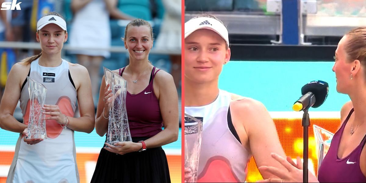 Petra Kvitova beat Elena Rybakina to win the Miami Open 2023