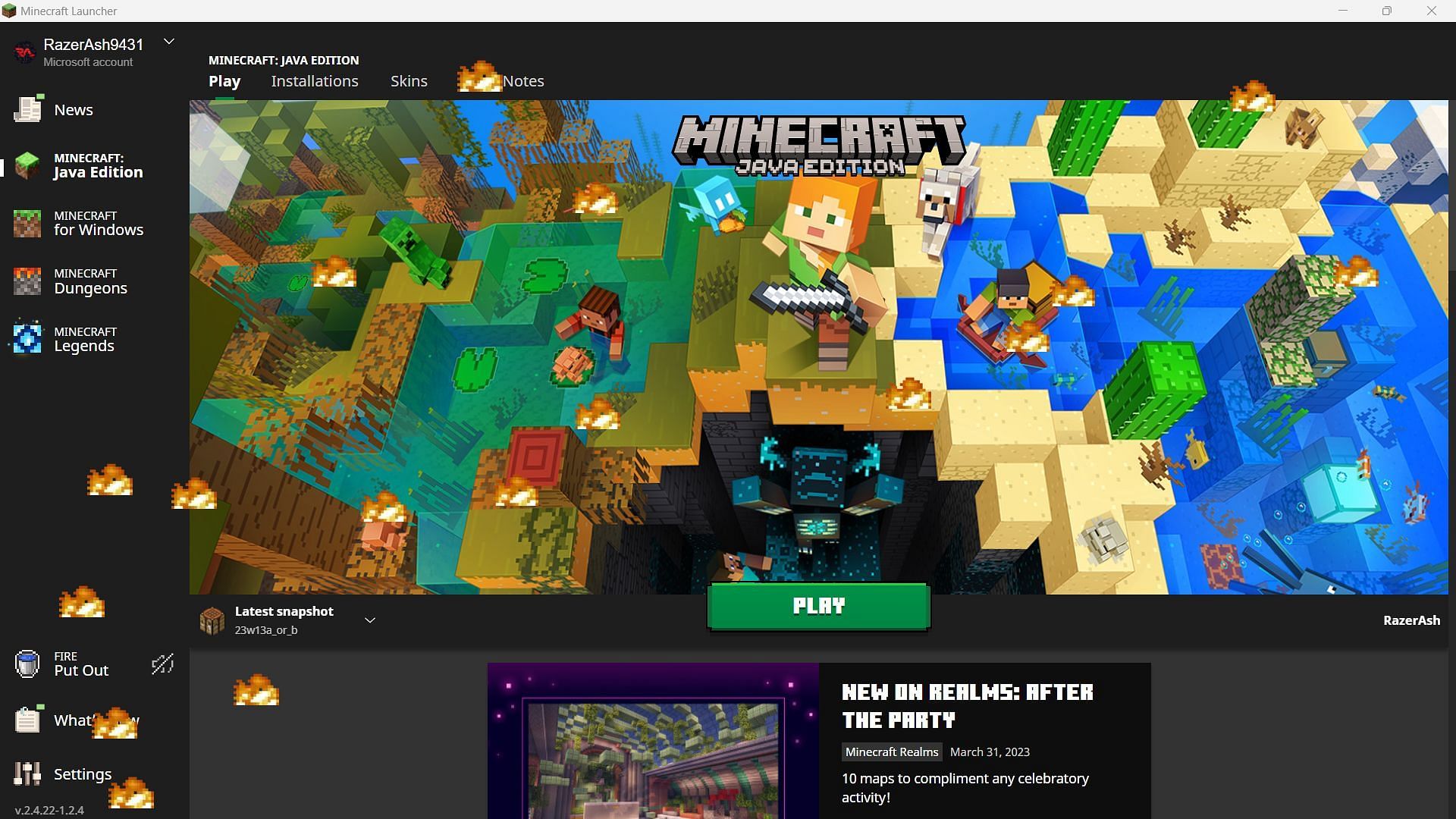 Mojang added a clever April Fool