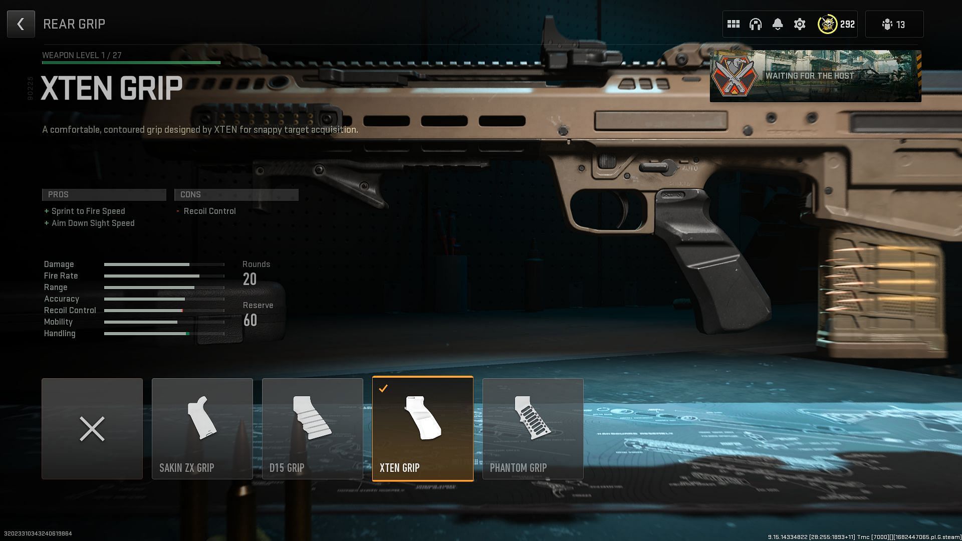 XTEN Grip in Modern Warfare 2 (Image via Activision)