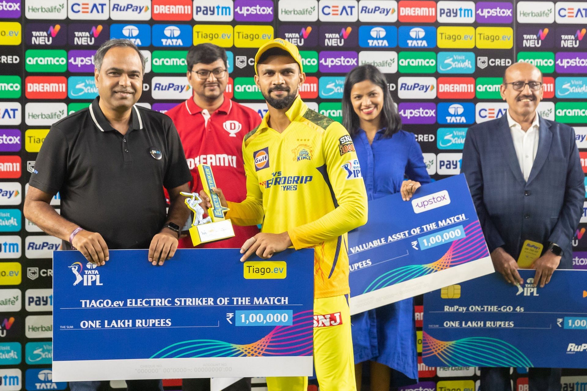 Ruturaj Gaikwad wins the Electric Striker of the match award (Image Courtesy: Twitter/IPL)