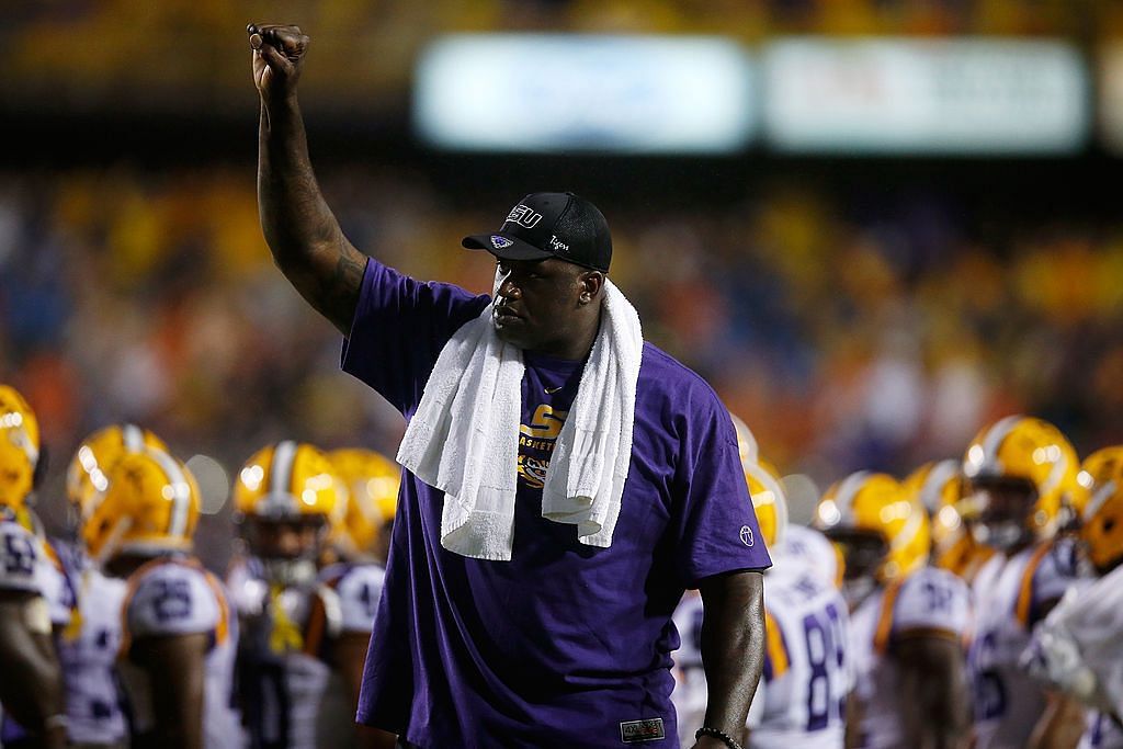 Former college standout Shaquille O&#039;Neal at LSU