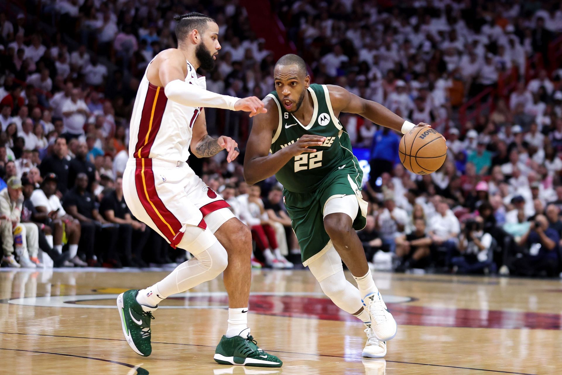 The Bucks-Heat series would be affected by reseeding (Image via Getty Images)