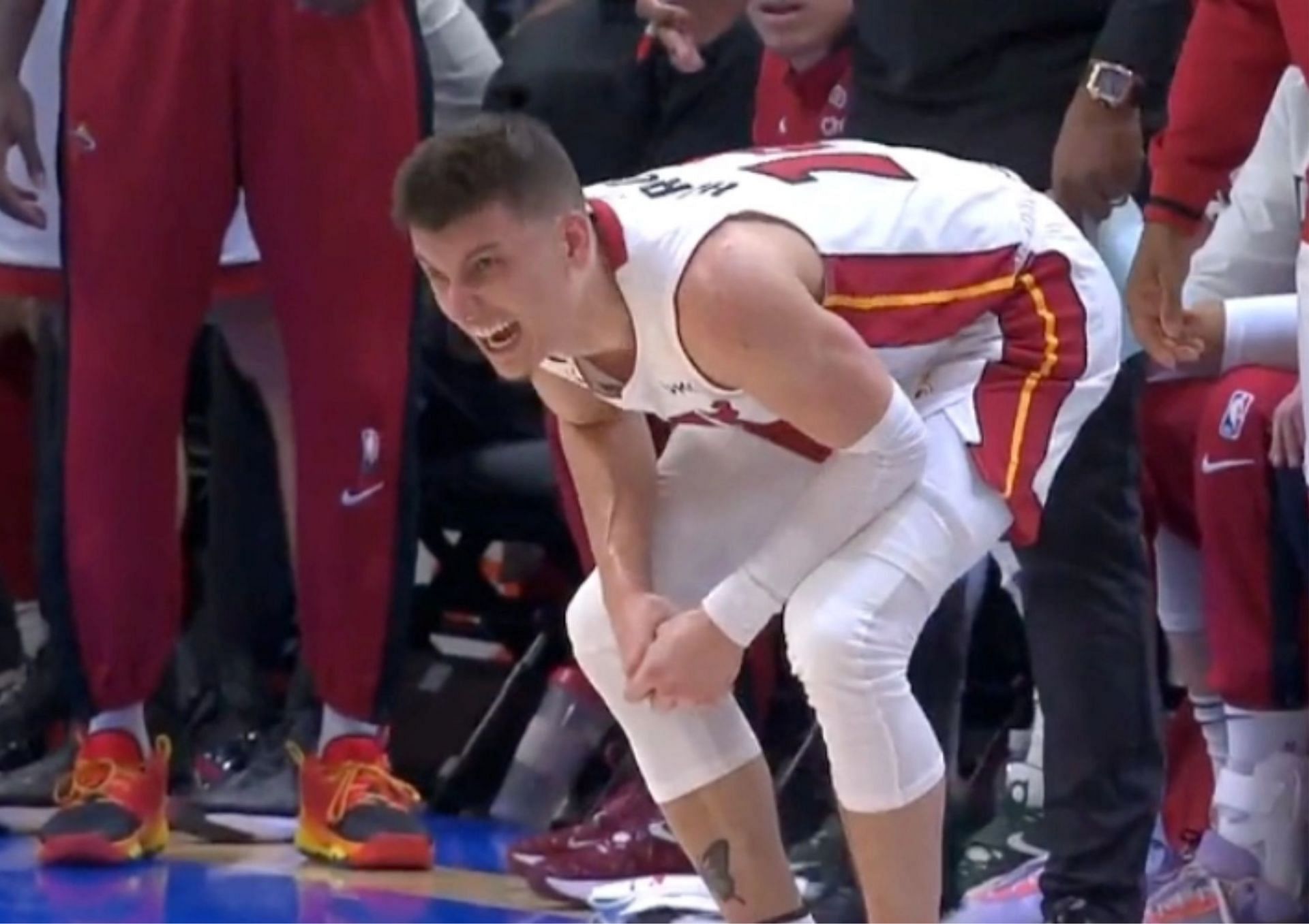 Tyler Herro broke his right hand in the second quarter of Game 1 between the Miami Heat and Milwaukee Bucks.