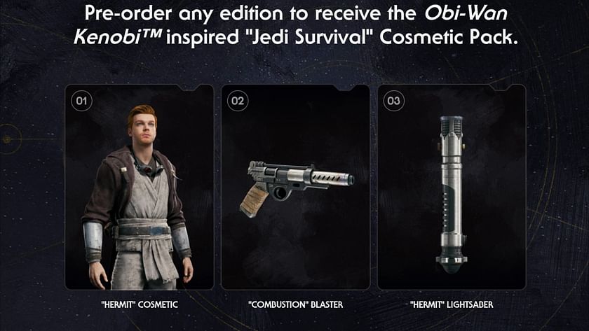 All Star Wars Jedi Survivor pre-order bonuses explained