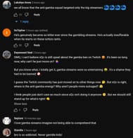 Fans in the YouTube comments section reacting to the streamer's clip (Image via xQc Clips/YouTube)