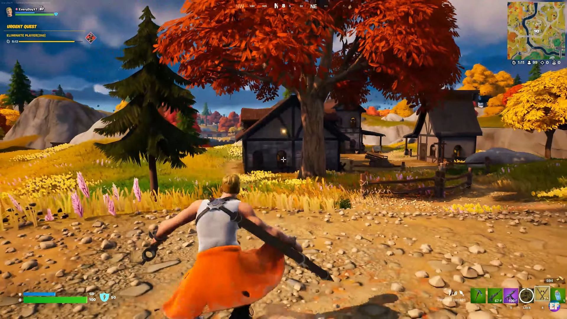 Thunder Spears can be used to deliver explosive attacks in Fortnite (Image via YouTube/EveryDay FN)