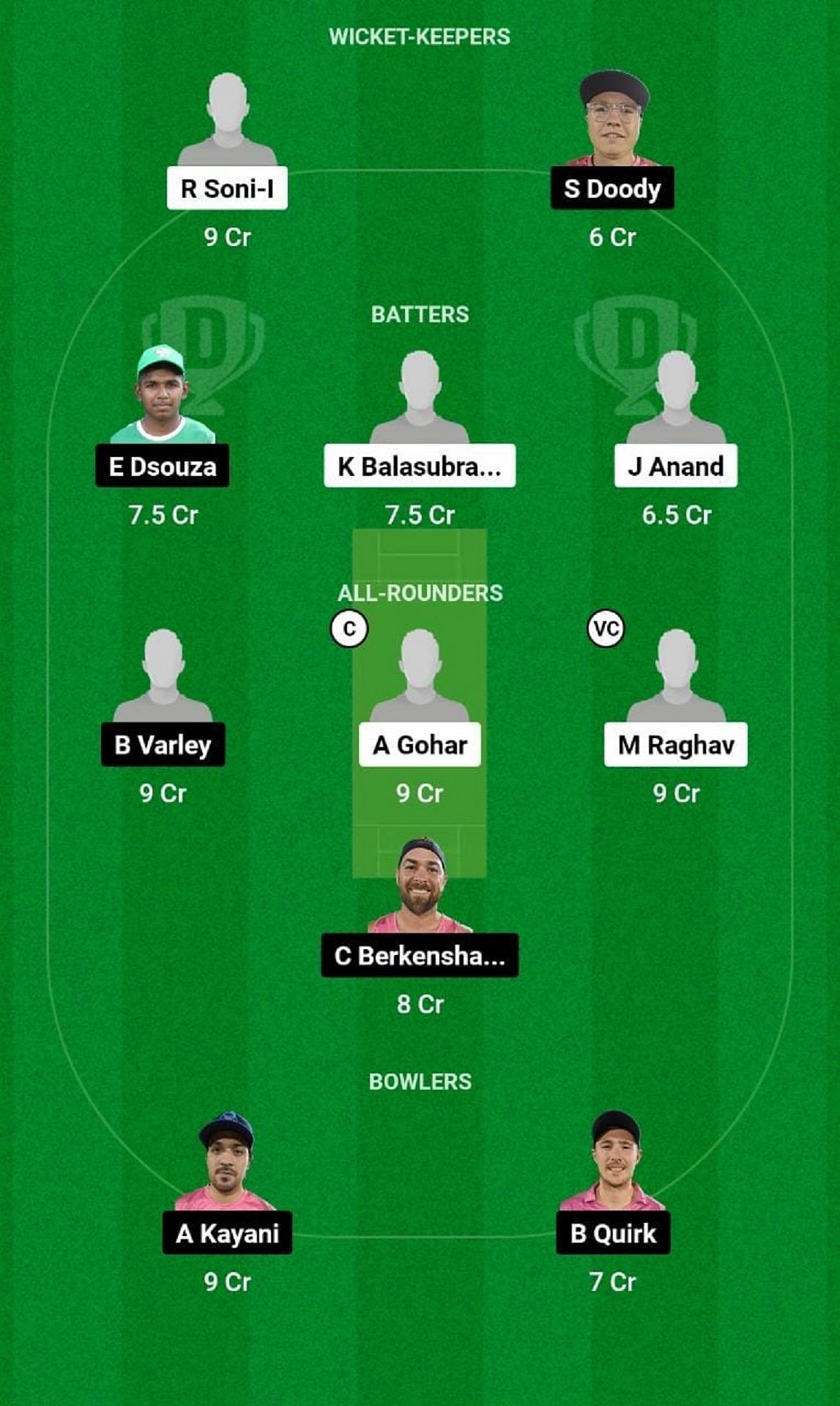 DDD vs DUW Dream11 Prediction Team, Match 18, Head to Head League