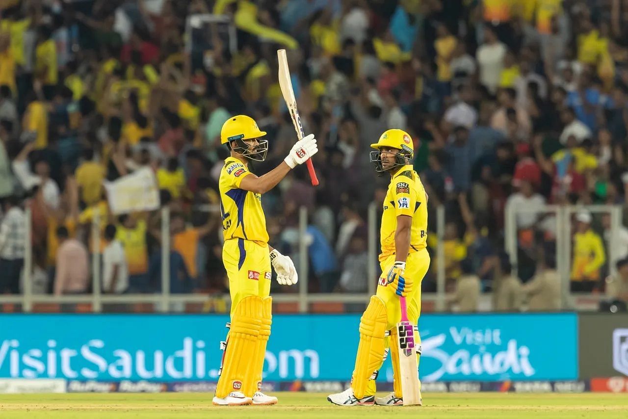 Ruturaj Gaikwad strung together a 51-run fourth-wicket partnership with Ambati Rayudu. [P/C: iplt20.com]