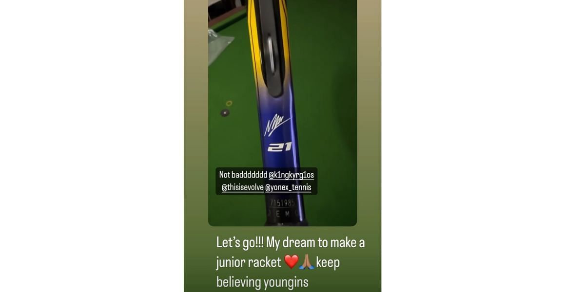 Nick Kyrgios&#039; Instagram story