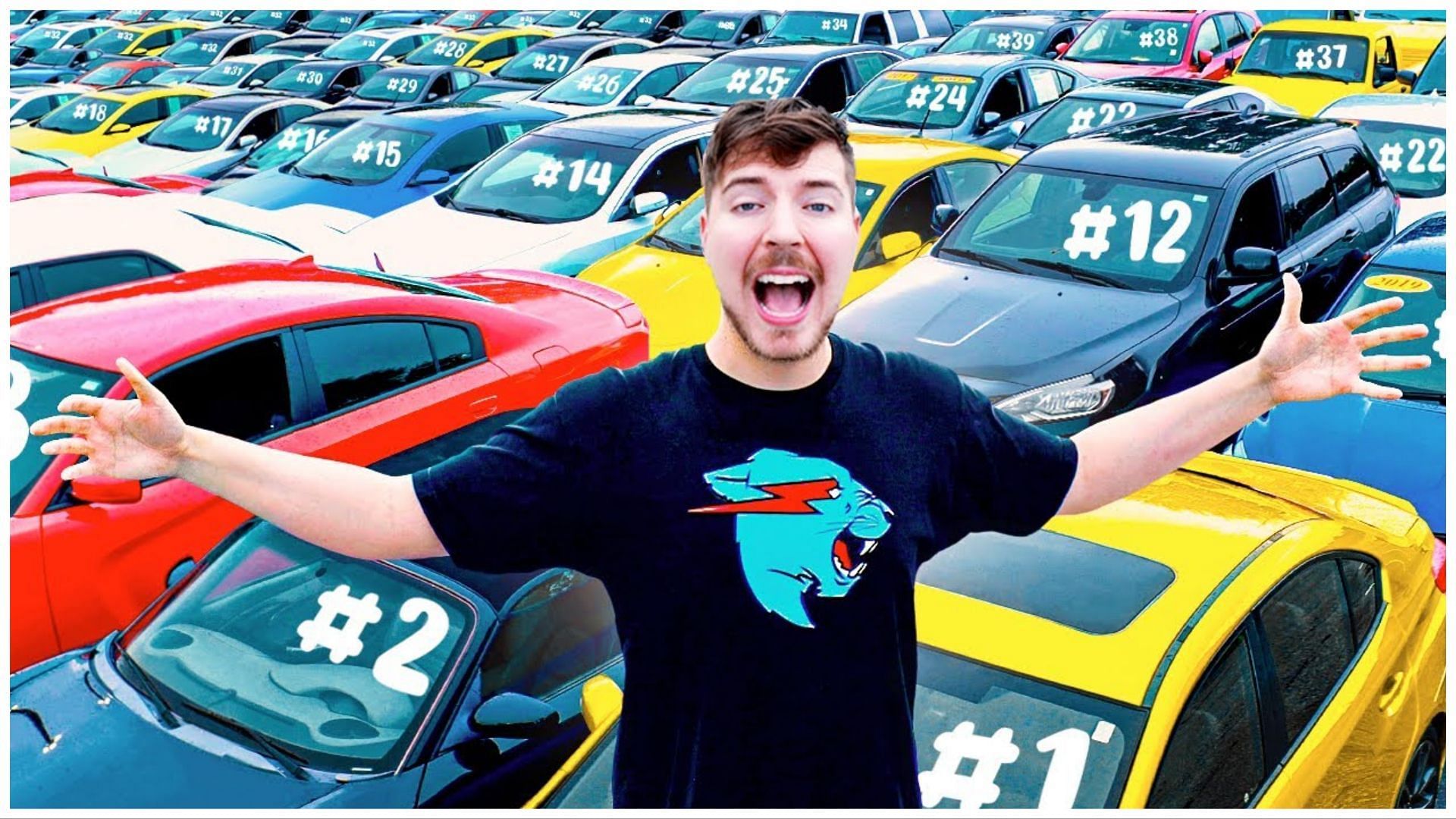 MrBeast released unused footage of him offering to remove the branding from a car he gave away (Image via YouTube)