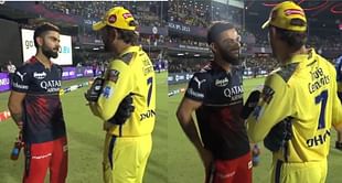 IPL 2023 : RCB vs CSK मैच के बाद विराट कोहली और एमएस धोनी साथ में मस्ती-मजाक करते आये नजर, देखें वीडियो