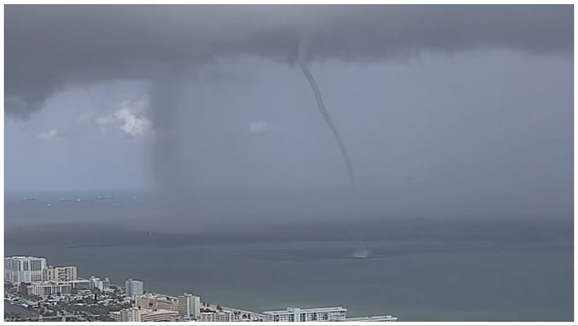 What is a waterspout? Definition explained as Hollywood Beach tourists ...