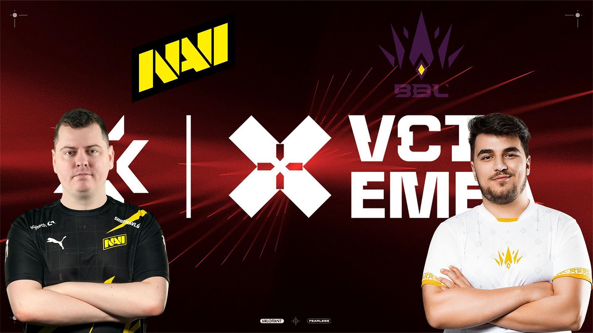 NAVI vs BBL Esports at VCT EMEA League (Image via Sportskeeda)