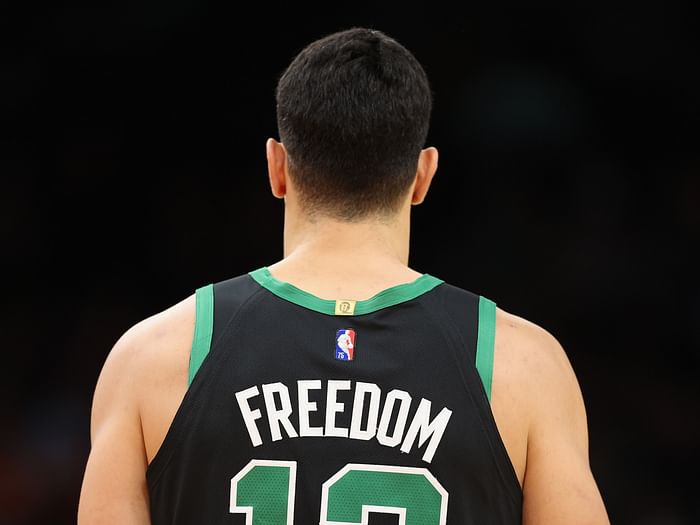 NBA Memes on X: Enes Freedom jersey as a present is insane 😭   / X