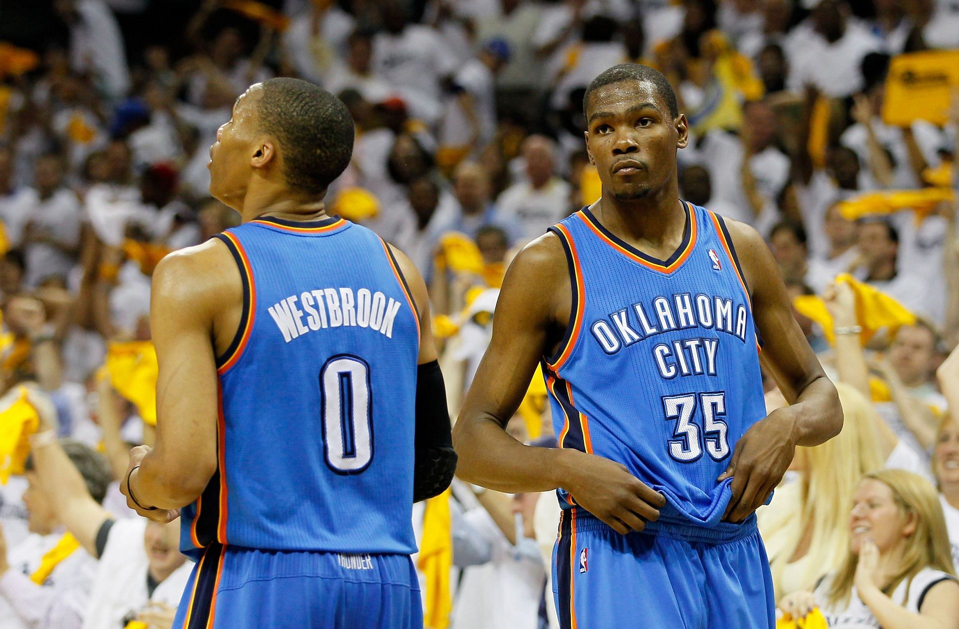 Russell Westbrook and Kevin Durant