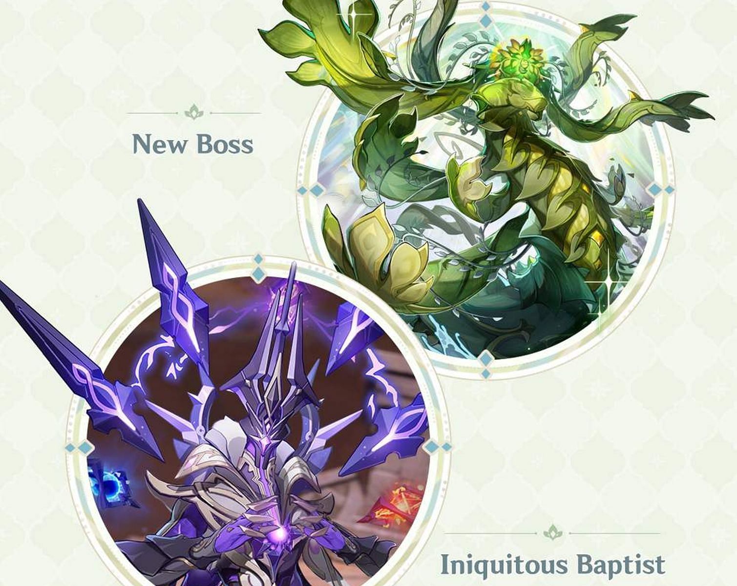 The new bosses you can expect to fight in the new patch (Image via HoYoverse)
