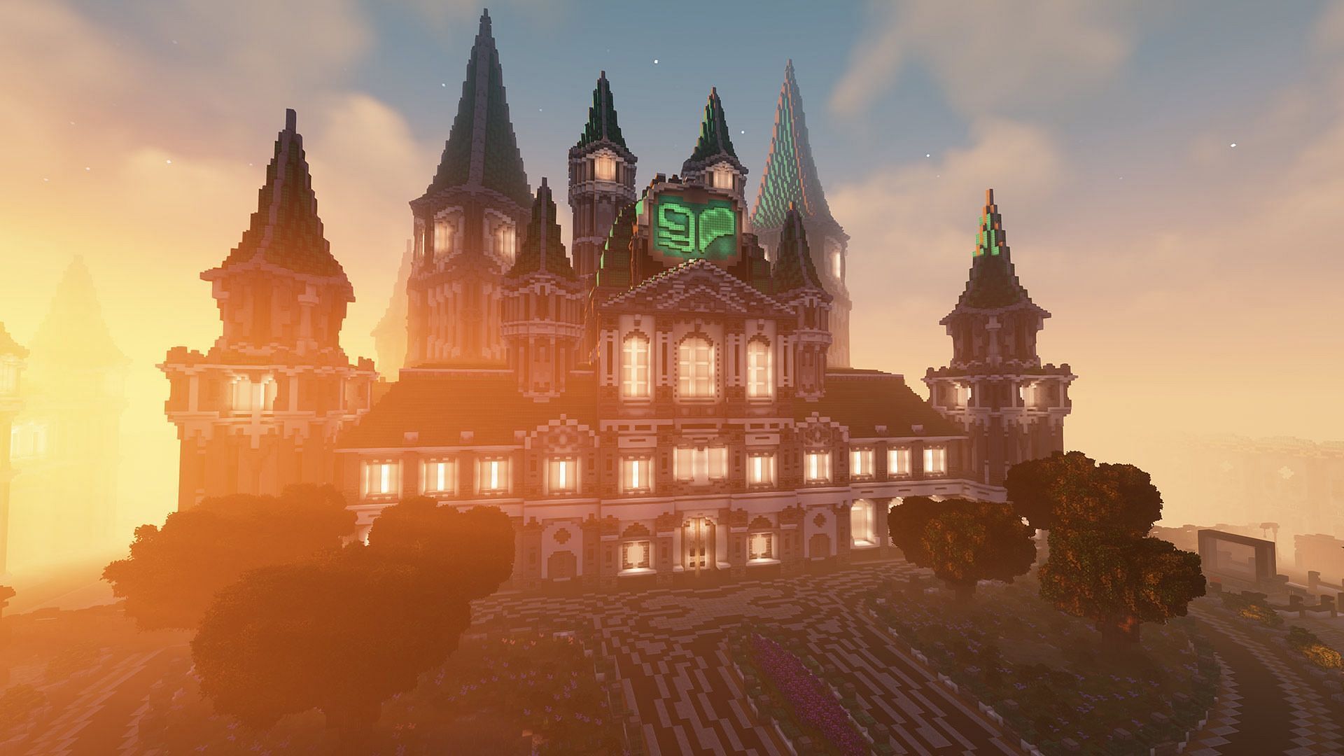 The vast number of castle designs in Minecraft is as numerous as the fanbase (Image via Mojang)