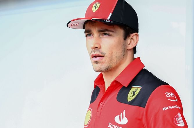 ‪“It was just not possible”: Charles Leclerc unsure if Ferrari are closing the gap to Red Bull‬