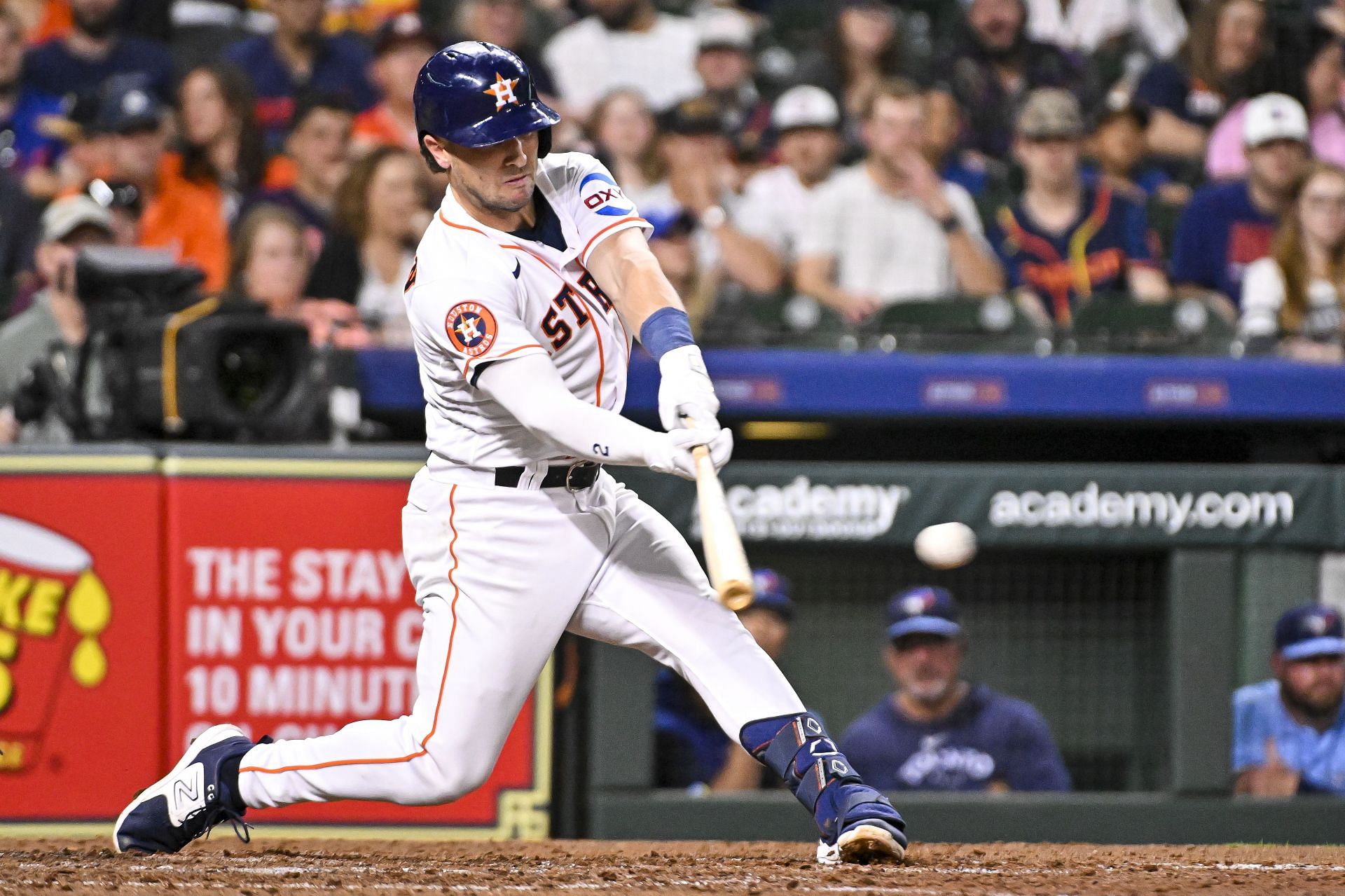 Astros' Alex Bregman stops to help stranded fan who happened to be
