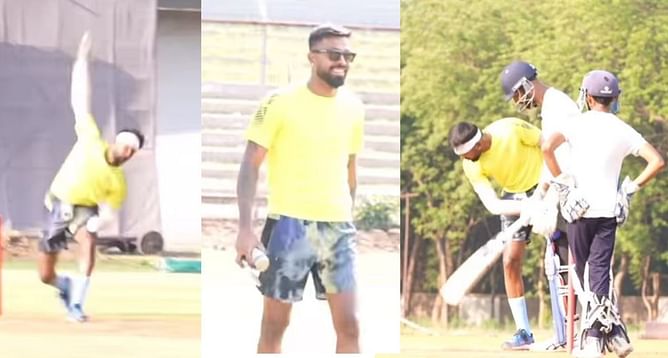 IPL 2023 : LSG vs GT मुकाबले से पहले क्रुणाल पांड्या ने हार्दिक पांड्या के खिलाफ की बल्लेबाजी, दमदार शॉट्स लगाते आये नजर