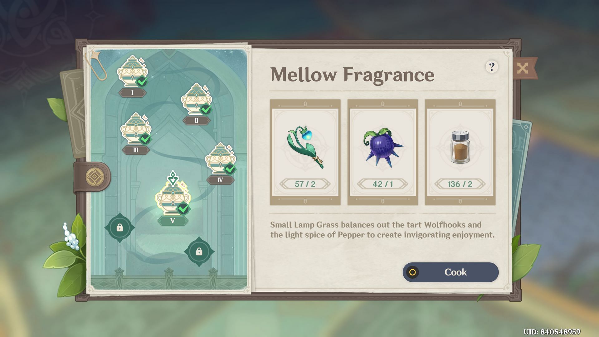 Mellow Fragrance (Image via HoYoverse)