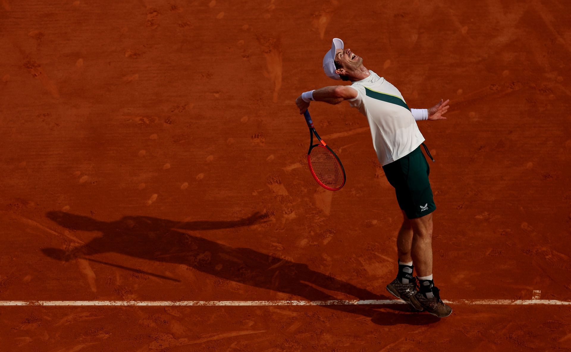 Andy Murray in action at the Monte-Carlo Masters