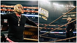 [PHOTO] WWE share stunning pictures of Rey Mysterio without his mask before Hall of Fame induction