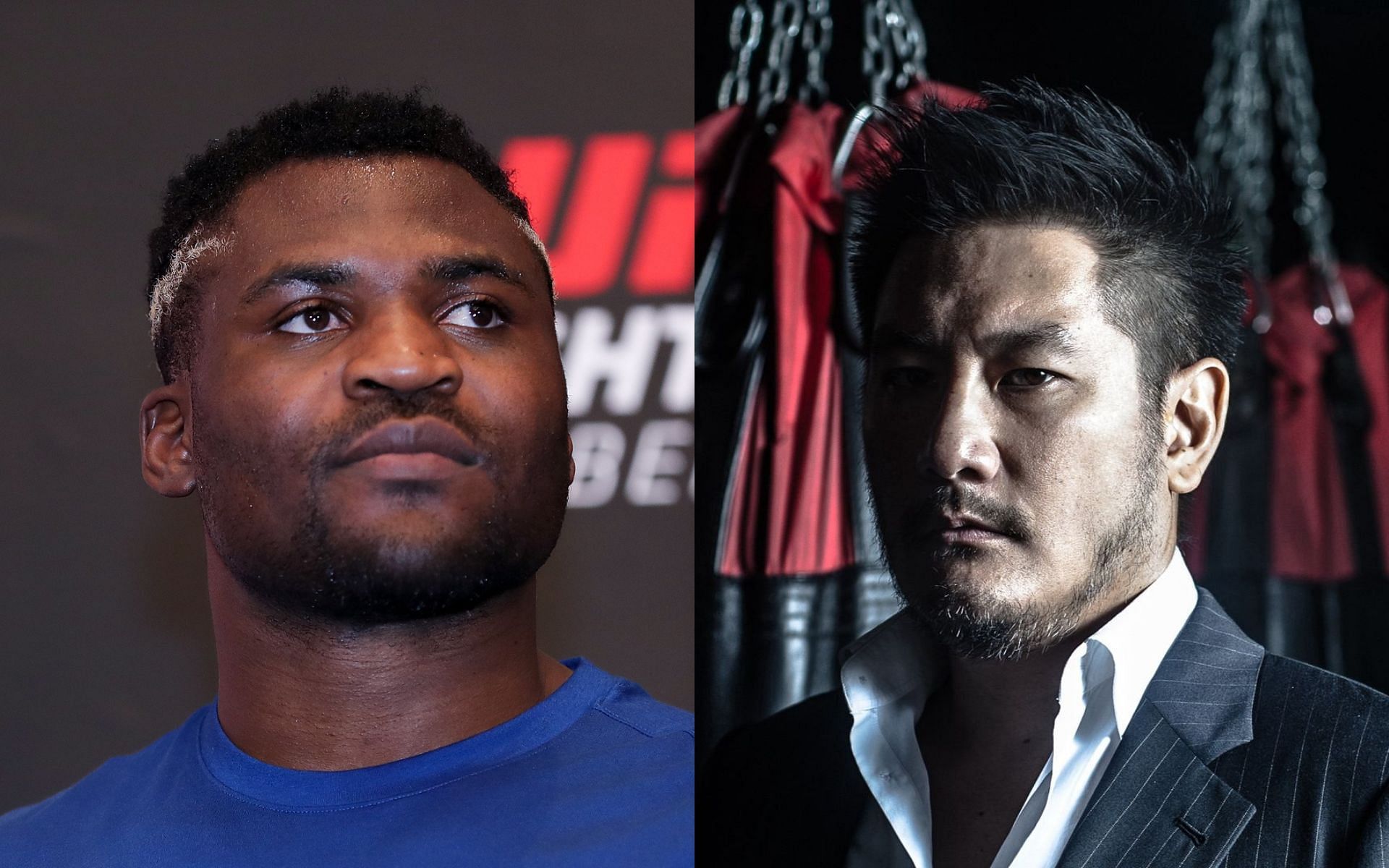 Francis Ngannou (Left); Chatri Sityodtong (Right) [Image courtesy: left image via Getty Images; right image via @yodchatri Instagram account]