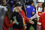 Donna Kelce, Travis Kelce and Jason Kelce's mom at Super Bowl 57
