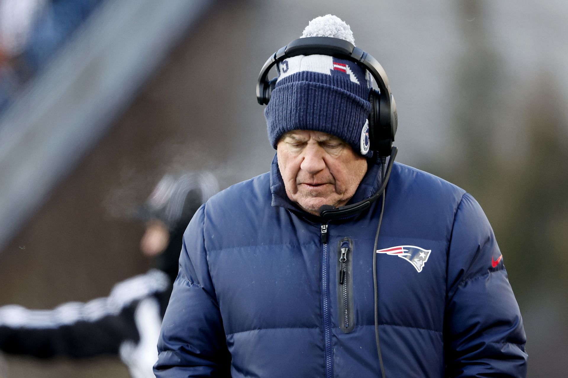 Bill Belichick at Cincinnati Bengals v New England Patriots