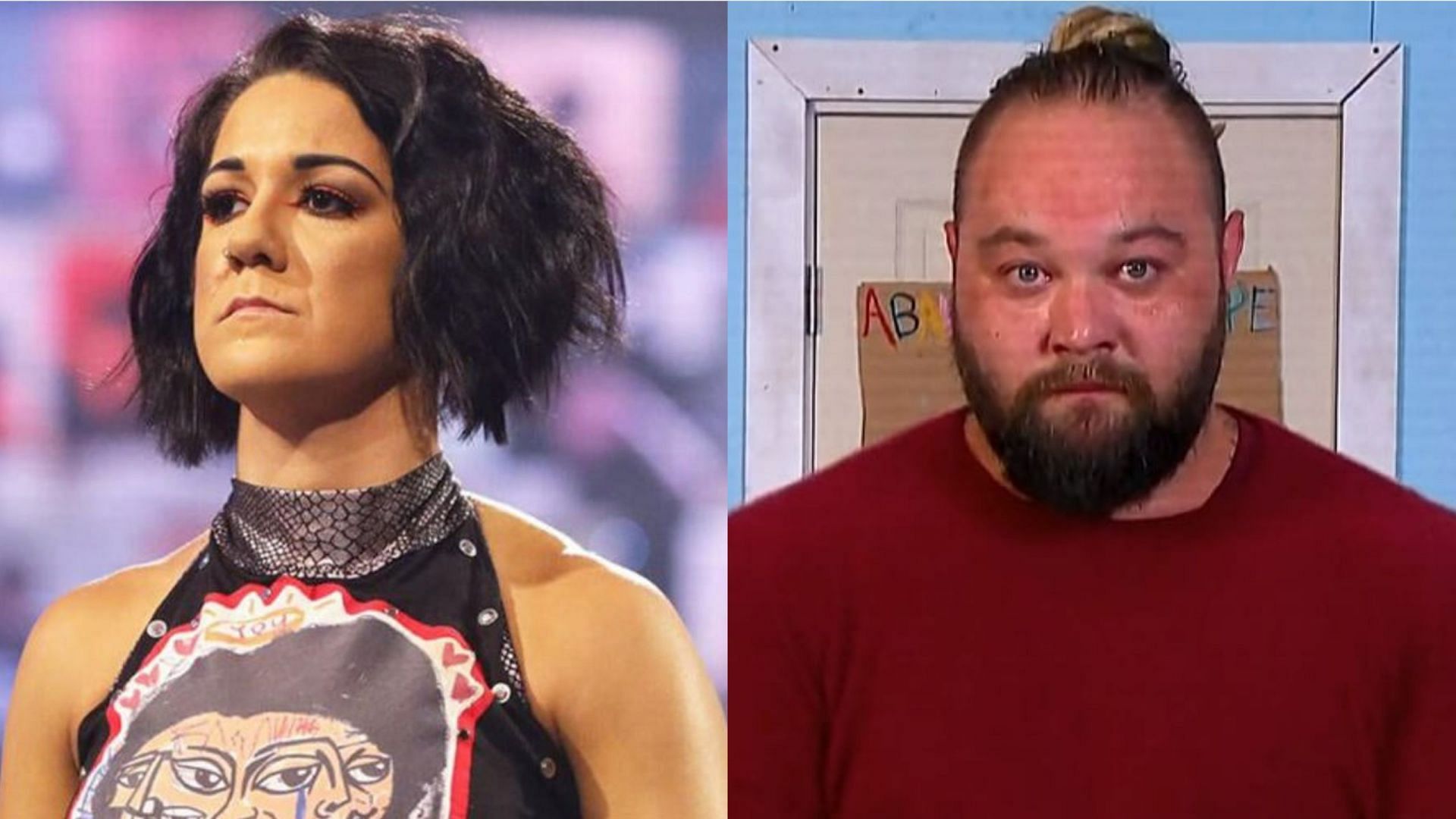 Bayley (left); Bray Wyatt (right)