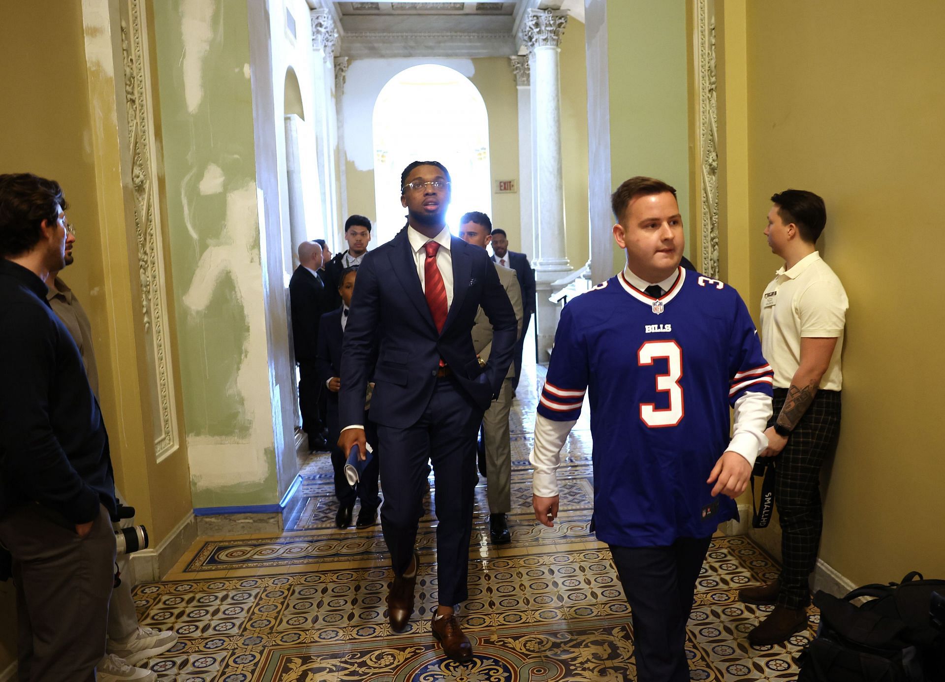Buffalo Bills&#039; Damar Hamlin On Capitol Hill To Discuss NFL Safety Legislation