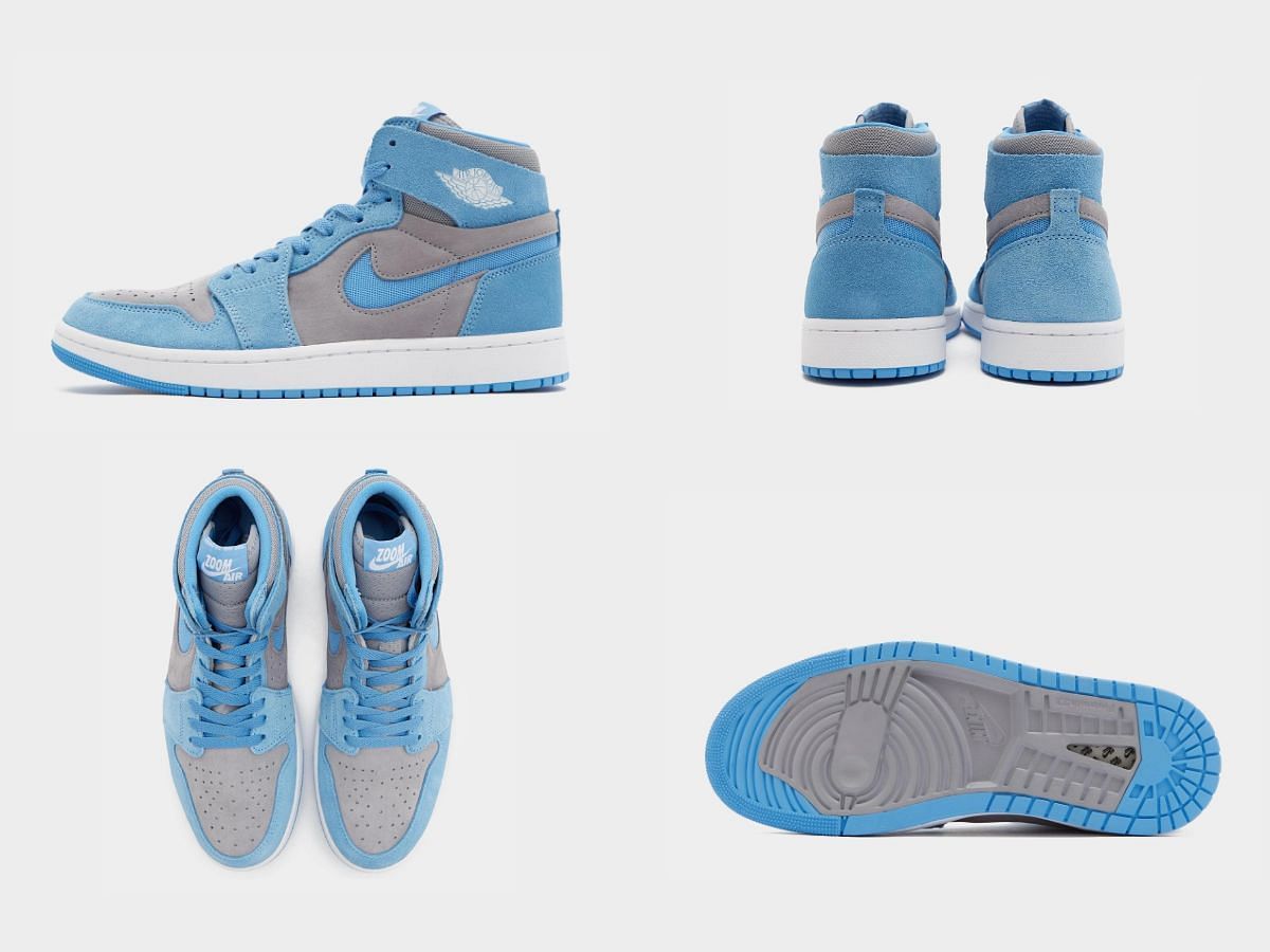 Upcoming Nike Air Jordan 1 Zoom CMFT 2 &quot;University Blue and Grey&quot; sneakers (Image via Sportskeeda)