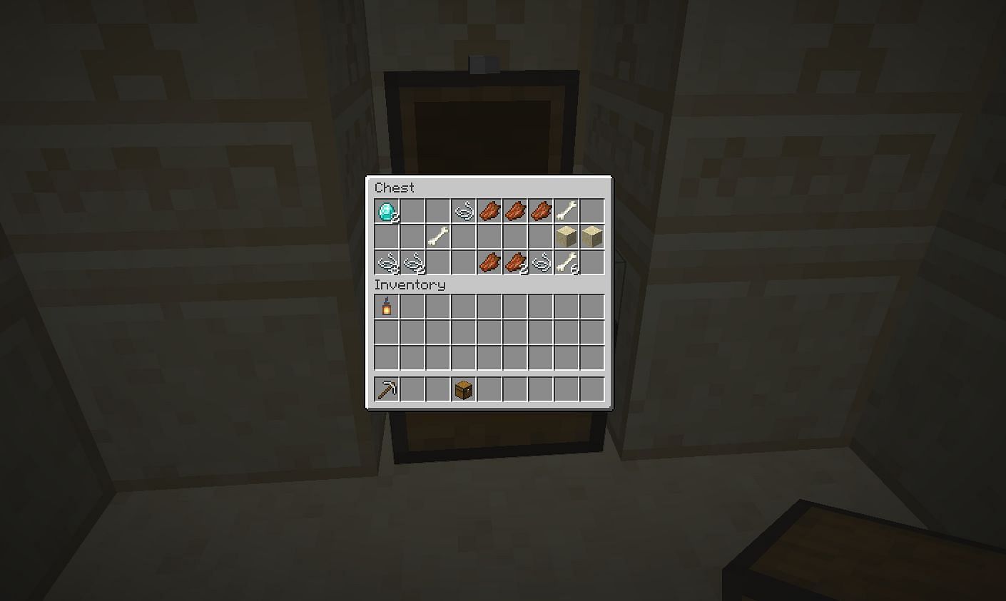 Diamonds in a chest at the desert temple (Image via Mojang)