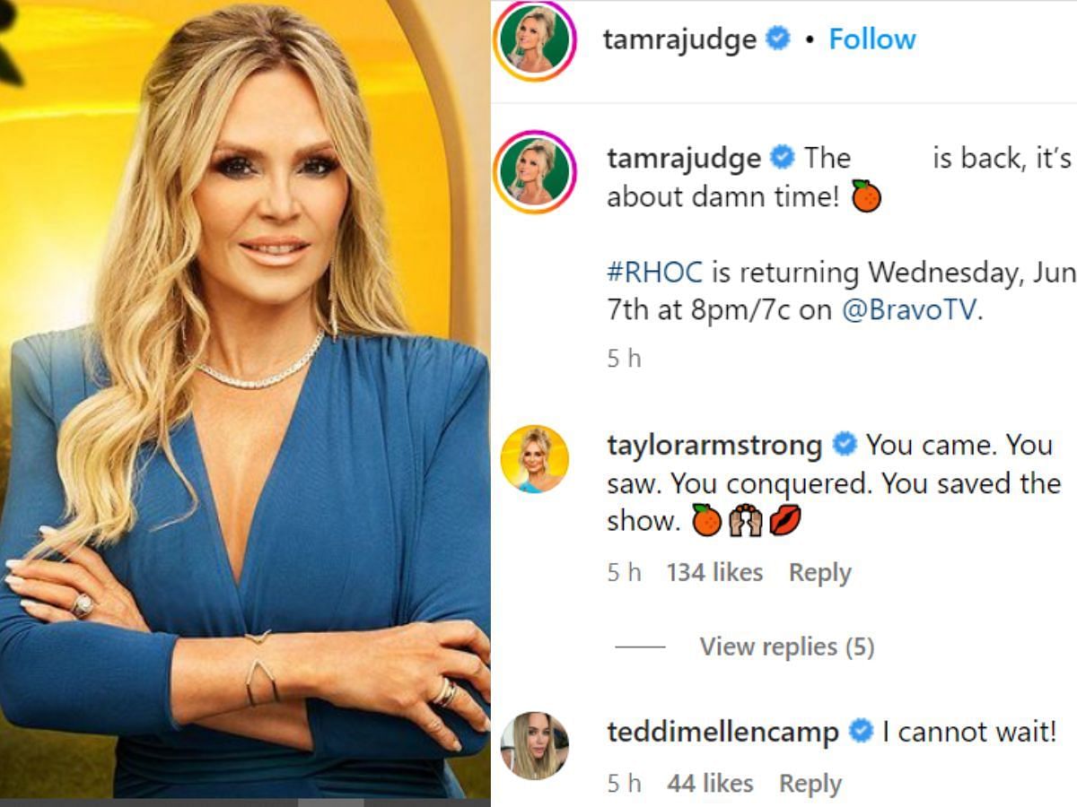 Tamra and Shannon try to get over their fights in the new seasons (Image via tamrajudge/ Instagram)