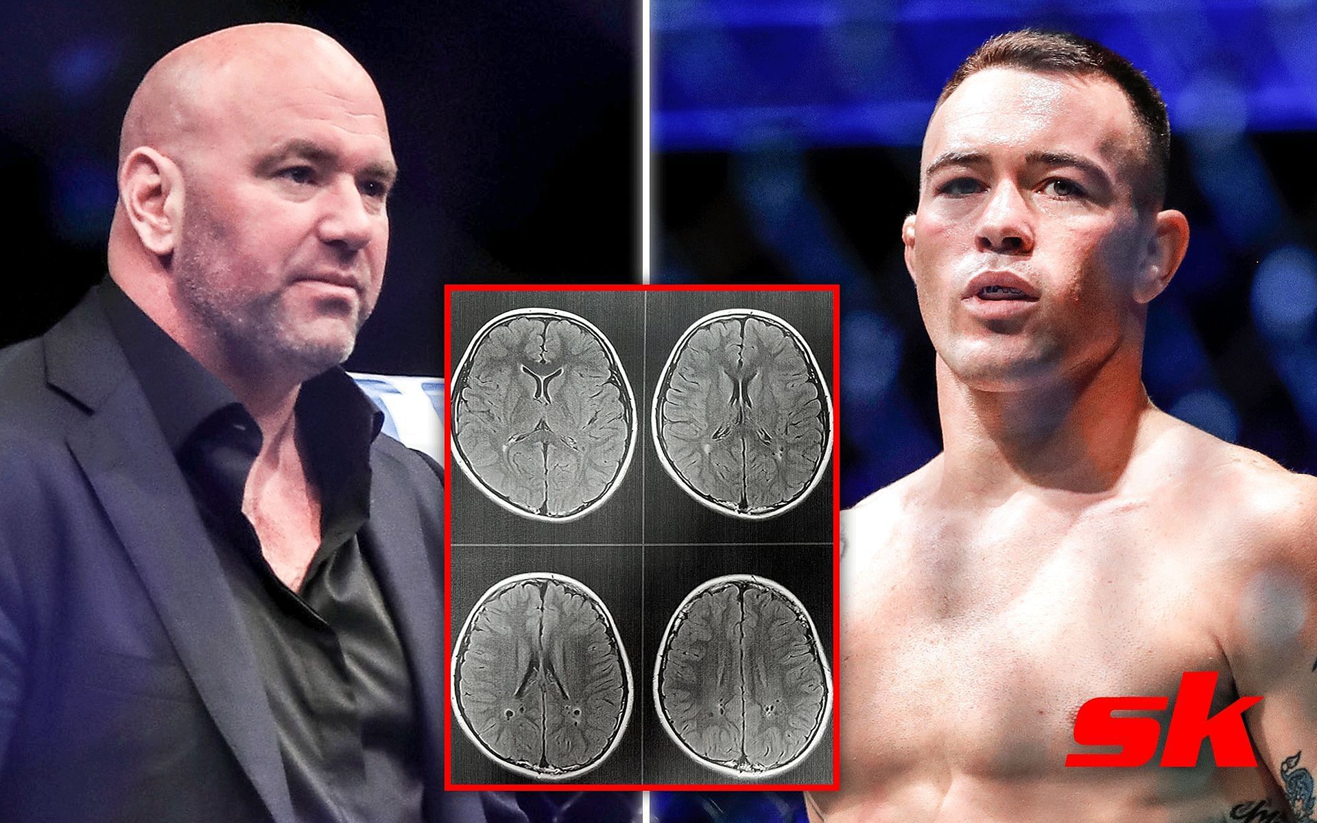 Could the UFC get sued if Colby Covington fights with brain injury? [Image courtesy: @girlmama1125 on Twitter, Getty]