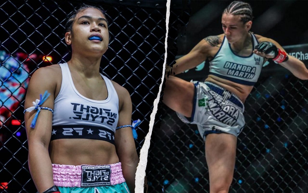 Jackie Buntan (L) / Diandra Martin (R) -- Photo by ONE Championship