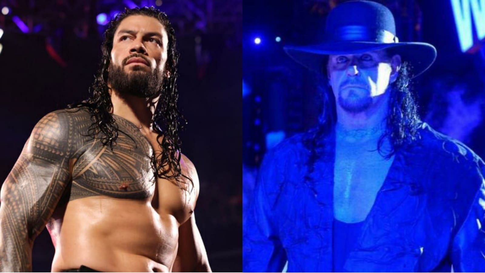 Roman Reigns (left); The Undertaker (right)