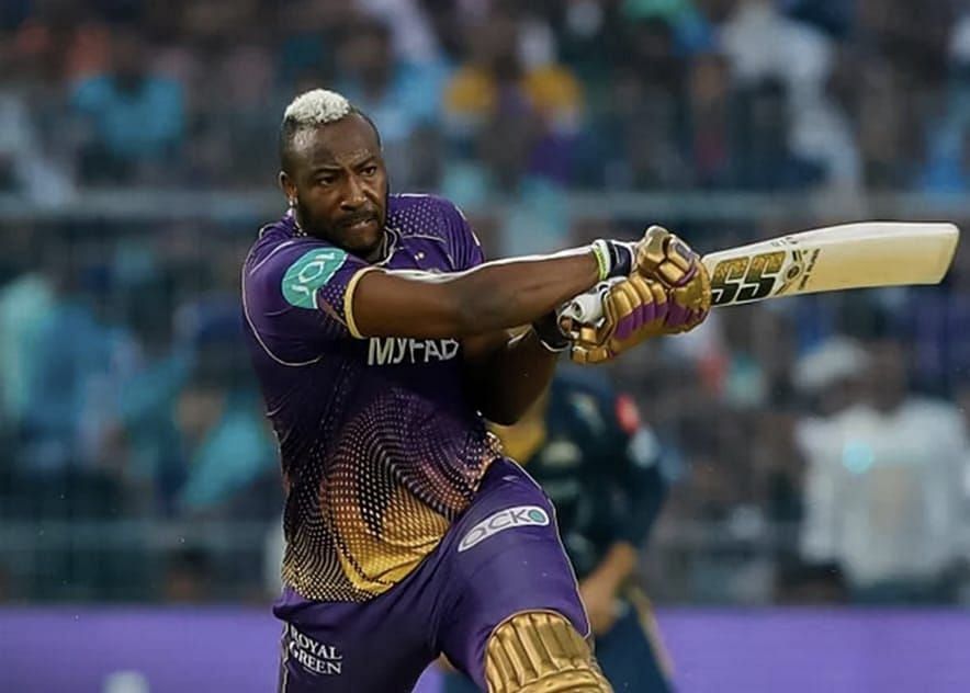 Andre Russell played a swashbuckling cameo on his birthday. [Pic Credit - KKR]